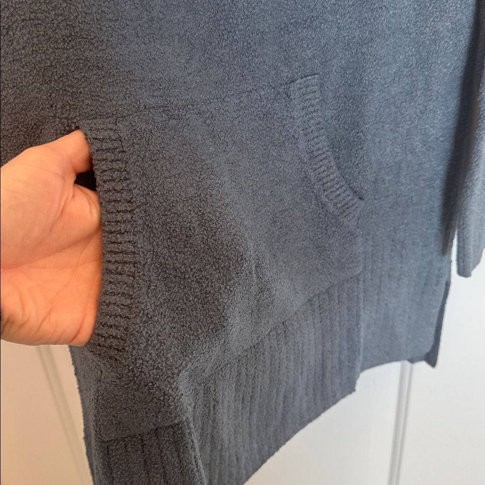 Barefoot Dreams Cozy Half-Zip Pullover Tunic - Charcoal small - Picture 6 of 8